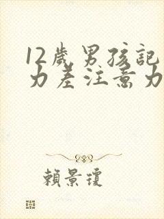 12岁男孩记忆力差注意力不集中怎么回事