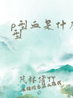 p型血是什么血型