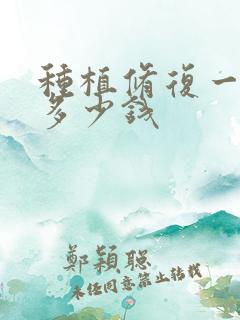 种植修复一颗牙多少钱