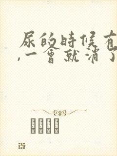 尿的时候有泡沫,一会就消了