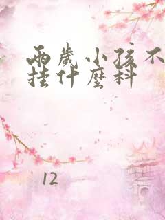 两岁小孩不说话挂什么科