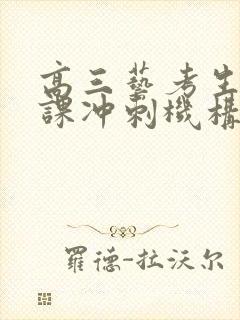 高三艺考生文化课冲刺机构