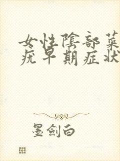 女性阴部菜花状疣早期症状