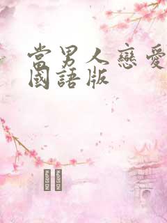 当男人恋爱时 国语版