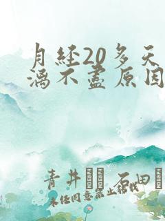 月经20多天淋漓不尽原因