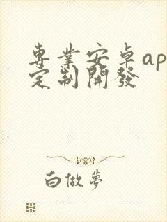 专业安卓app定制开发