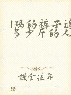 l码的裤子适合多少斤的人穿