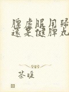 脾虚服用归脾丸还是健脾丸