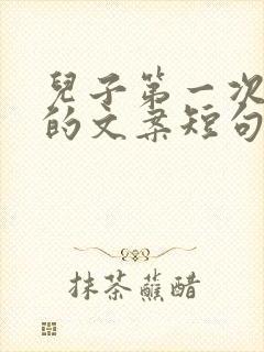 儿子第一次做饭的文案短句暖心