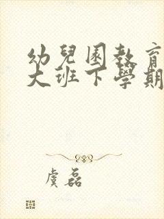 幼儿园教育随笔大班下学期