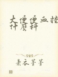 大便便血挂号挂什么科