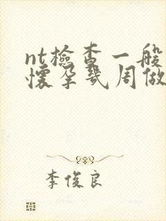 nt检查一般在怀孕几周做最好