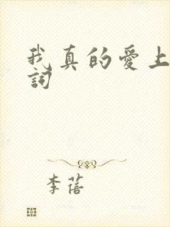 我真的爱上你歌词