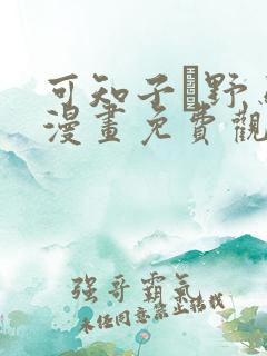 可知子と野鸟君漫画免费观看