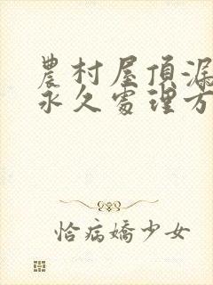 农村屋顶漏水的永久处理方法