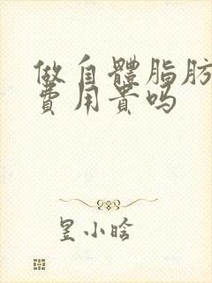 做自体脂肪丰胸费用贵吗