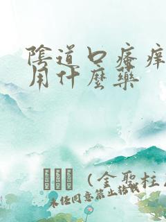 阴道口瘙痒肿痛用什么药