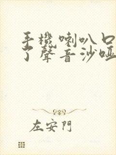 手机喇叭口进水了声音沙哑怎么办