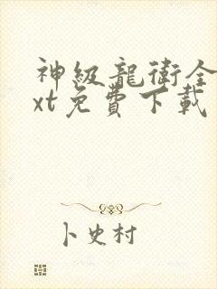神级龙卫全本txt免费下载