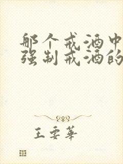 那个戒酒中心的强制戒酒的好