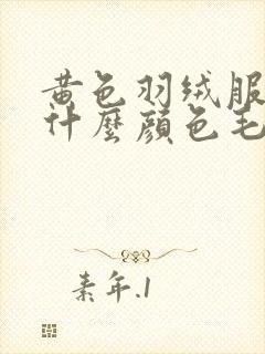 黄色羽绒服内搭什么颜色毛衣好看