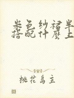 米色纱裙半身裙搭配什么上衣好看