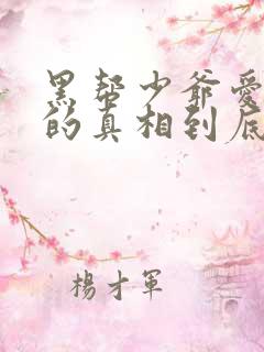 黑帮少爷爱上我的真相到底是什么