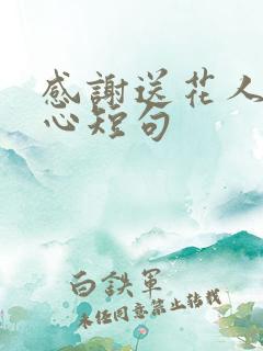 感谢送花人最暖心短句