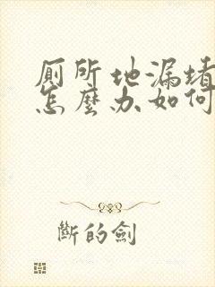 厕所地漏堵住了怎么办如何疏通