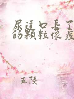 尿道口长了白色的颗粒像痘痘