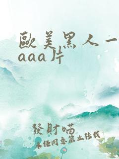 欧美黑人一级aaaa片