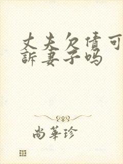 丈夫欠债可以起诉妻子吗