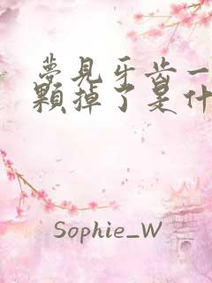 梦见牙齿一颗一颗掉了是什么征兆