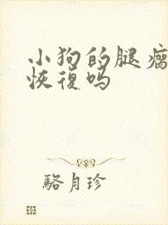 小狗的腿瘸了能恢复吗