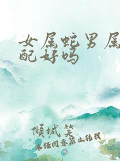 女属蛇男属龙婚配好吗