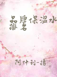 品牌保温水杯的排名