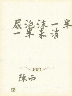 尿泡沫一半消失一半未消