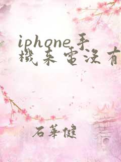 iphone手机来电没有声音