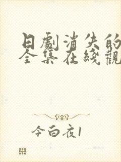 日剧消失的初恋全集在线观看