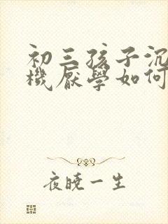 初三孩子沉迷手机厌学如何开导