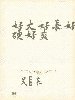 好大好长好粗好硬好爽