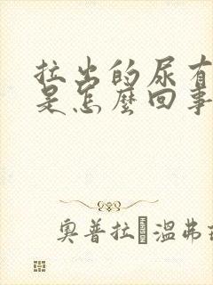 拉出的尿有泡泡是怎么回事