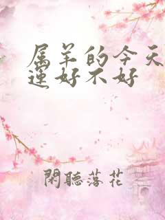 属羊的今天偏财运好不好