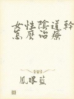 女性阴道干涩是怎么治疗