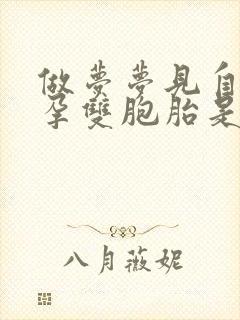 做梦梦见自己怀孕双胞胎是什么预兆