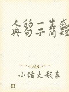 人的一生感悟经典句子简短