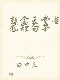 想念天堂爸妈伤感短句子