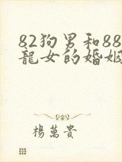 82狗男和88龙女的婚姻怎么样