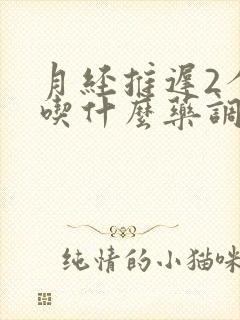 月经推迟2个月吃什么药调理