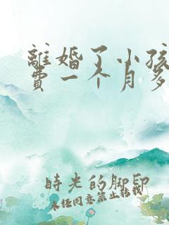 离婚了小孩抚养费一个月多少钱